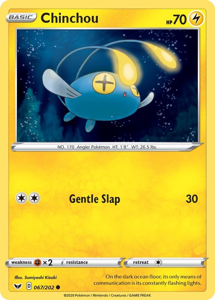 Image for Chinchou (067) (067/202) (SWSH01) - Pokemon