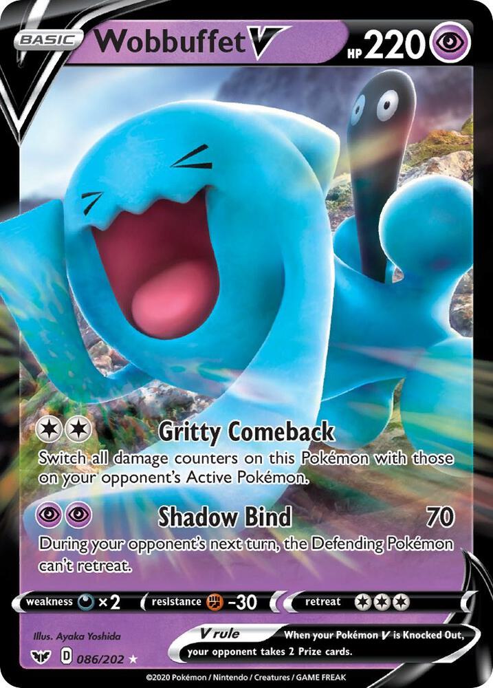 Image for Wobbuffet V (086/202) (SWSH01) - Pokemon