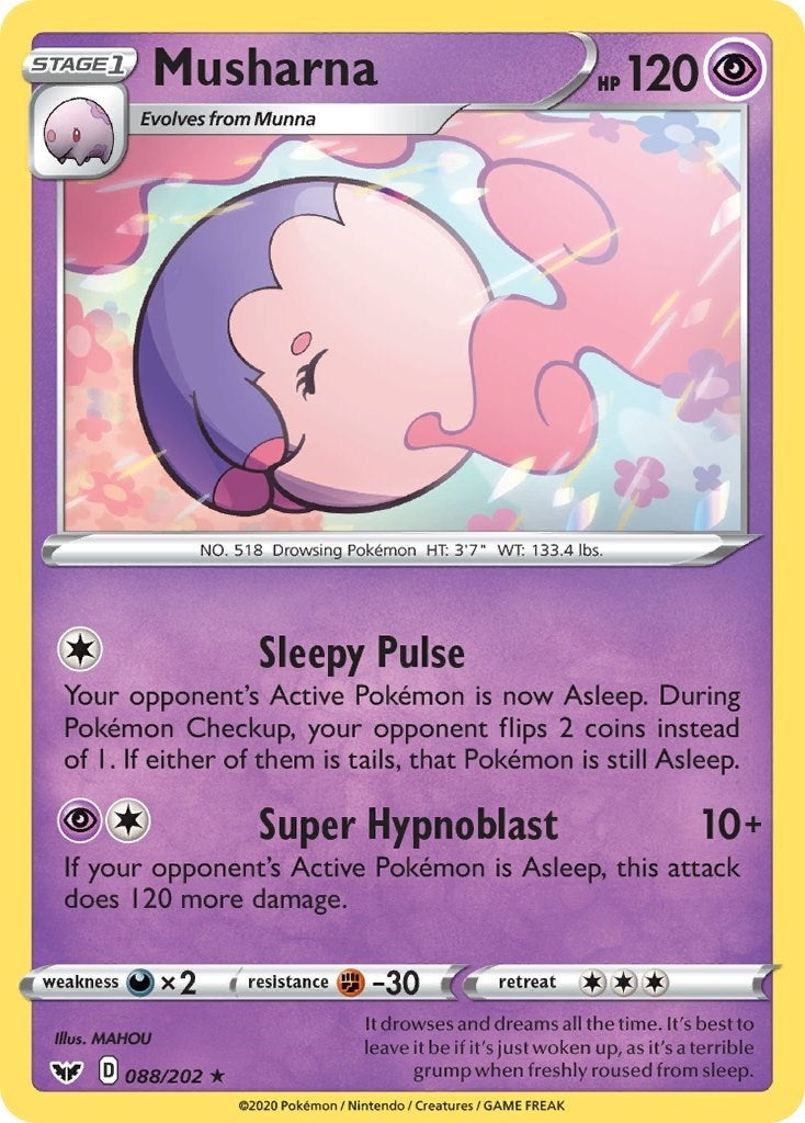 Image for Musharna (088/202) (SWSH01) - Pokemon
