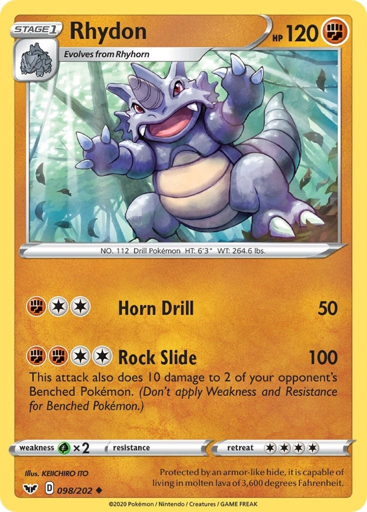 Image for Rhydon (098/202) (SWSH01) - Pokemon