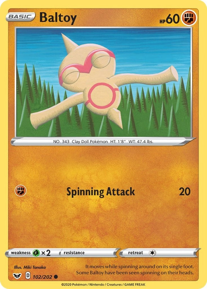 Image for Baltoy (102) (102/202) (SWSH01) - Pokemon