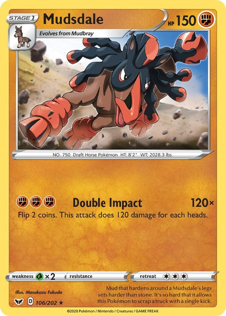 Image for Mudsdale (106/202) (SWSH01) - Pokemon