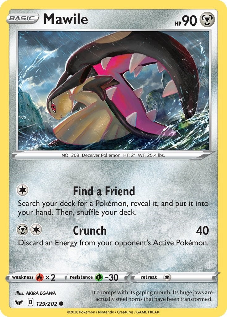 Image for Mawile (129/202) (SWSH01) - Pokemon