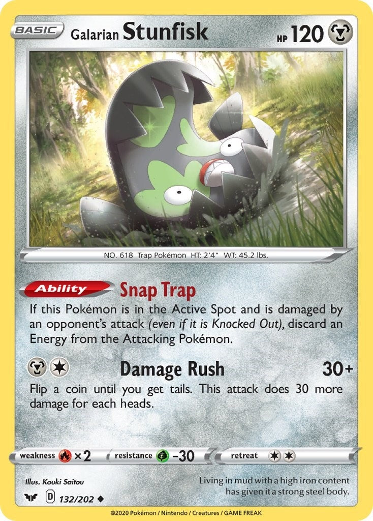 Image for Galarian Stunfisk (132/202) (SWSH01) - Pokemon