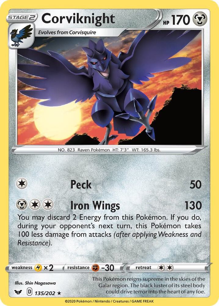 Corviknight (135/202) (SWSH01)