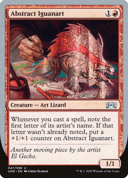 Image for Abstract Iguanart (47) (UND) - Magic: The Gathering