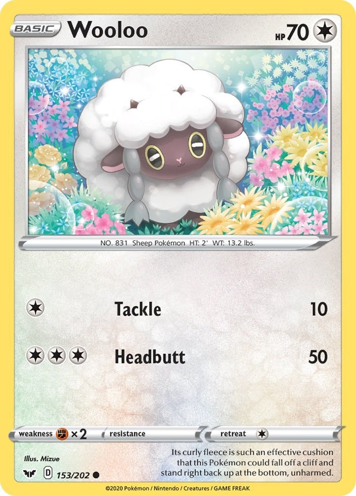 Image for Wooloo (153) (153/202) (SWSH01) - Pokemon