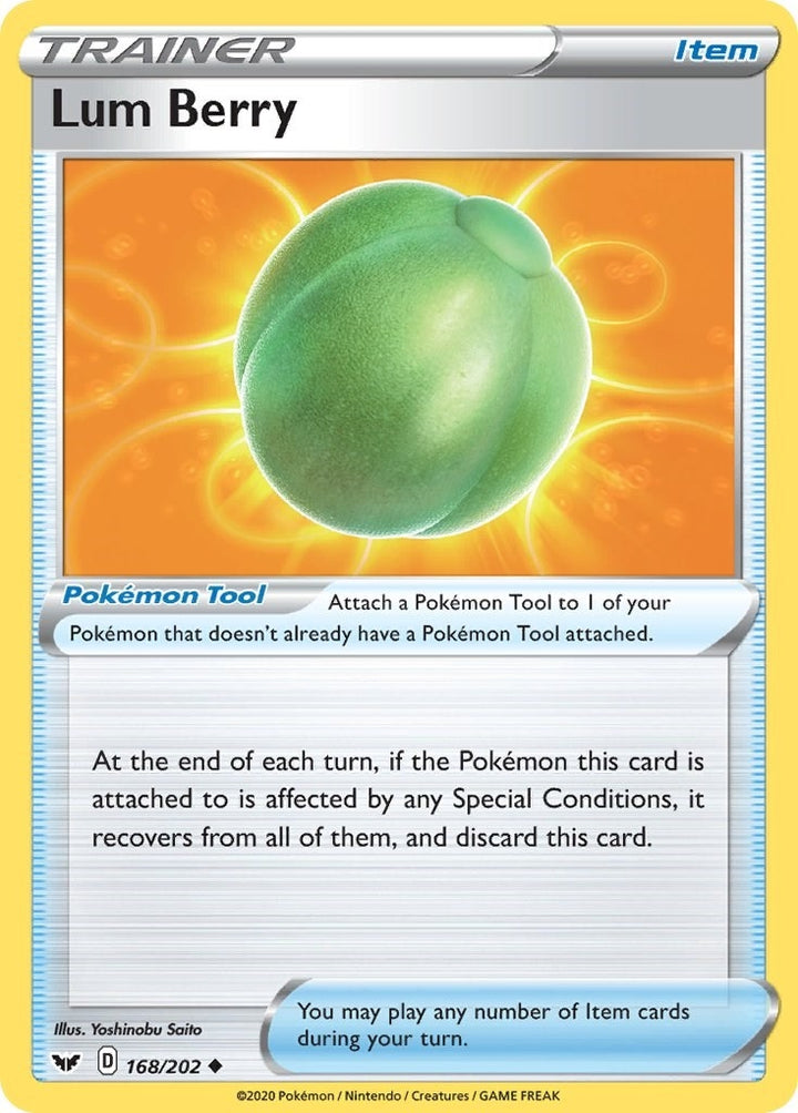 Image for Lum Berry (168/202) (SWSH01) - Pokemon