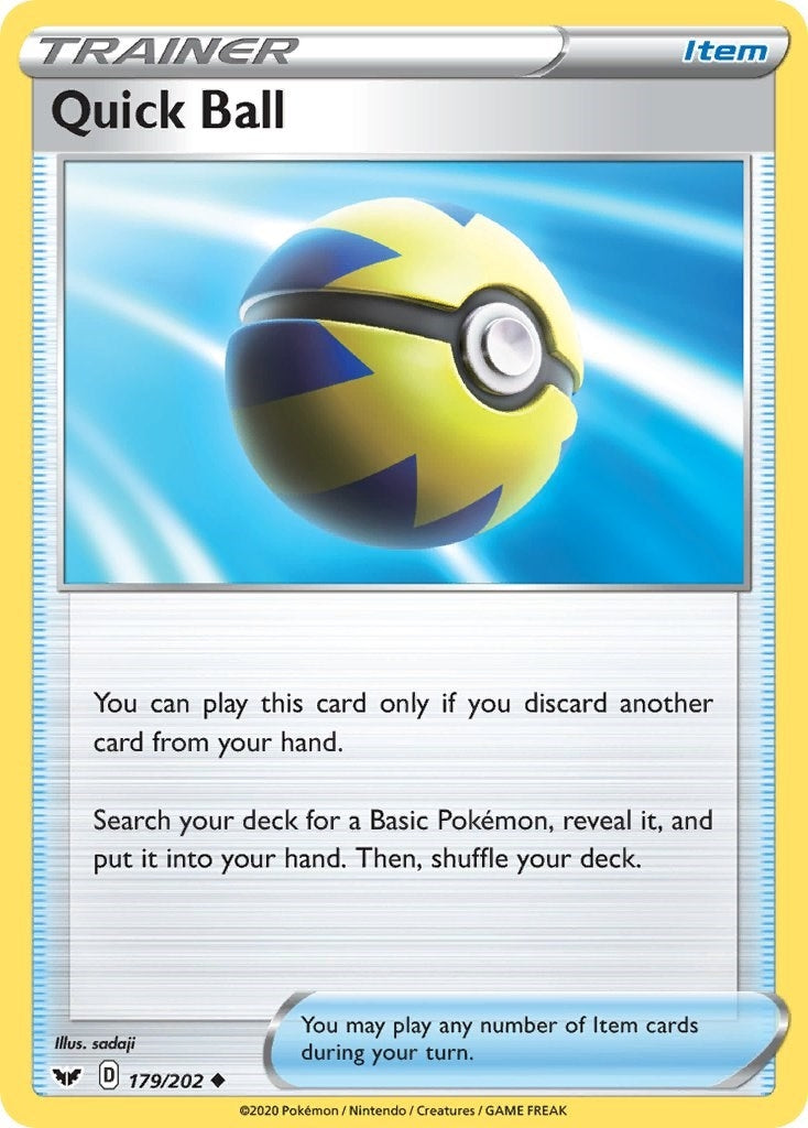 Image for Quick Ball (179/202) (SWSH01) - Pokemon