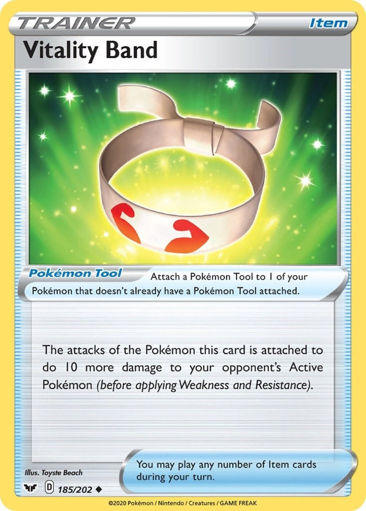 Image for Vitality Band (185/202) (SWSH01) - Pokemon
