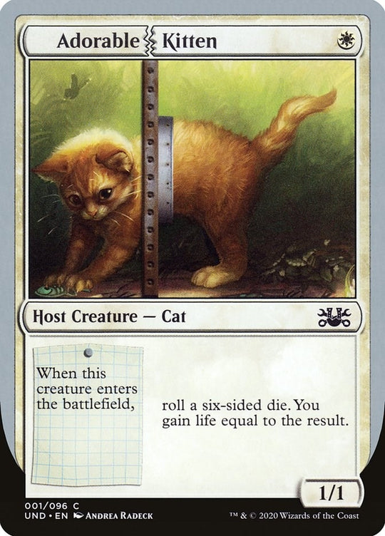 Image for Adorable Kitten (1) (UND) - Magic: The Gathering