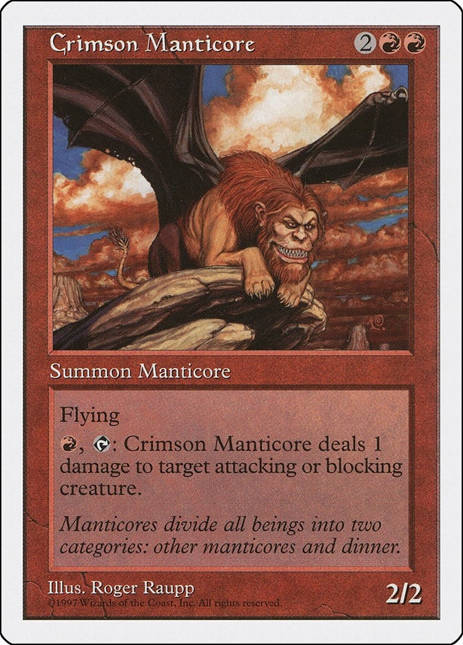 Image for Crimson Manticore - Magic: The Gathering