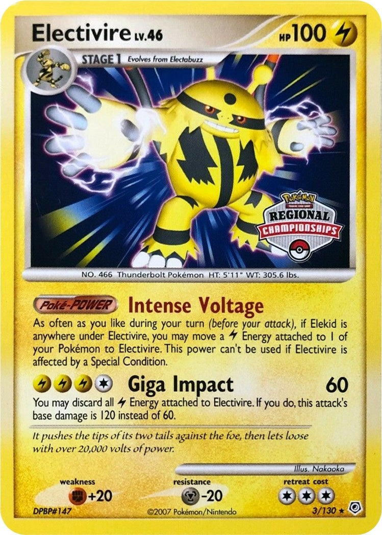 Image for Electivire - 3/130 (Regional Championships) (003/130) (PR) - Pokemon