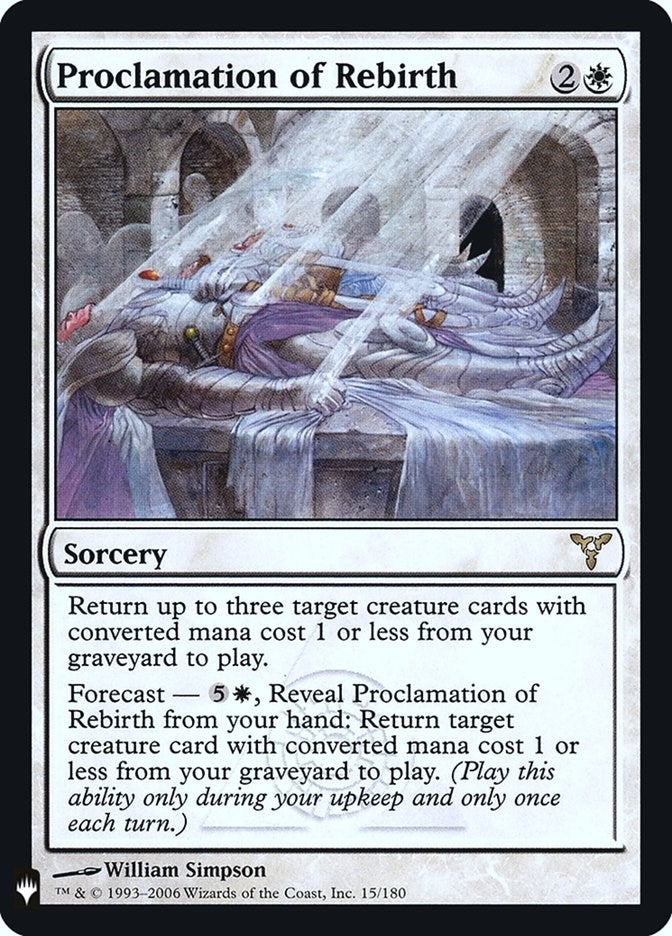 Image for Proclamation of Rebirth (15) (LIST) - Magic: The Gathering