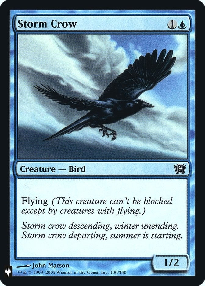 Image for Storm Crow (9ED) (100) - Magic: The Gathering
