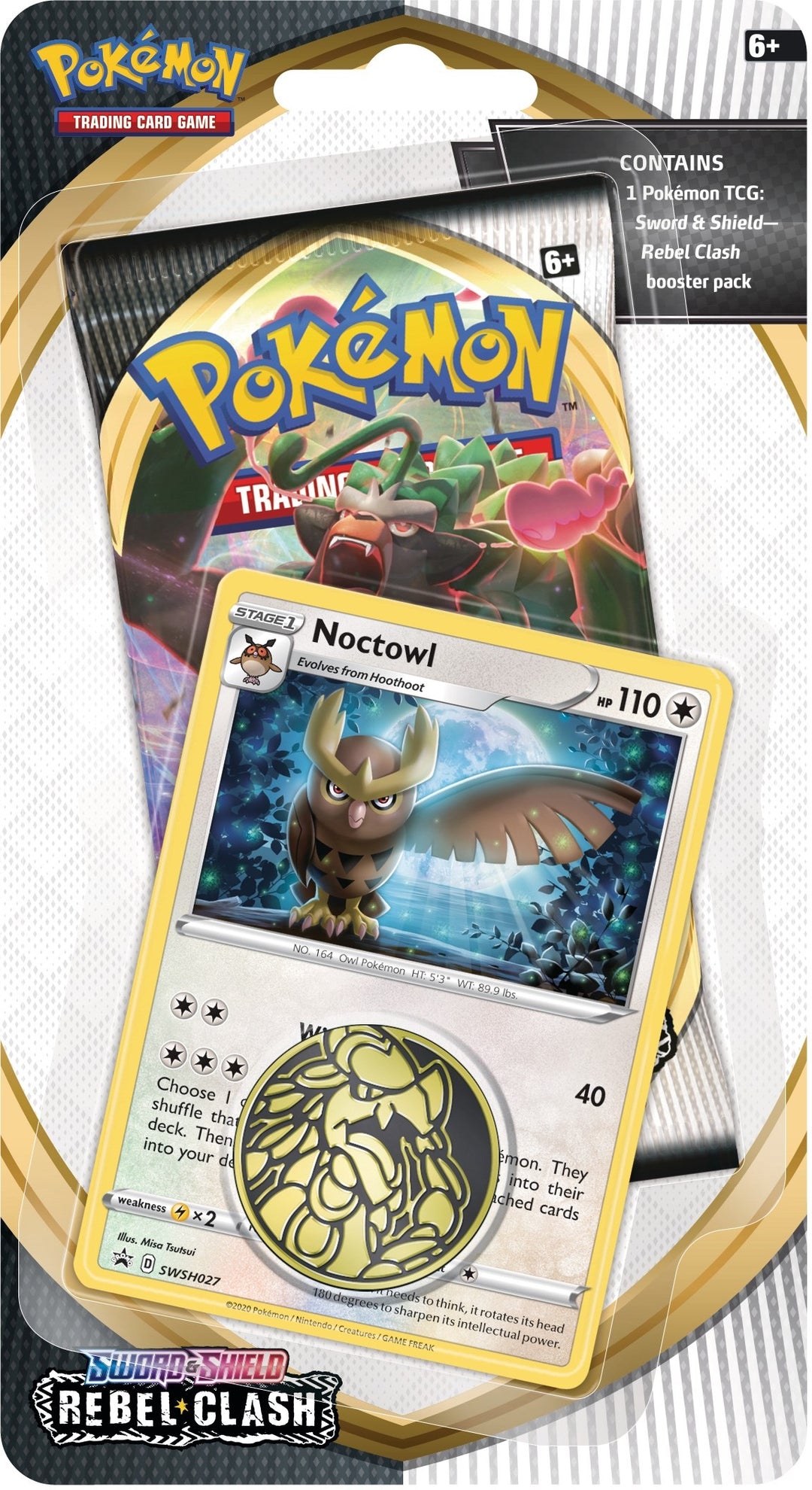 Image for Rebel Clash Single Pack Blister [Noctowl] - Pokemon