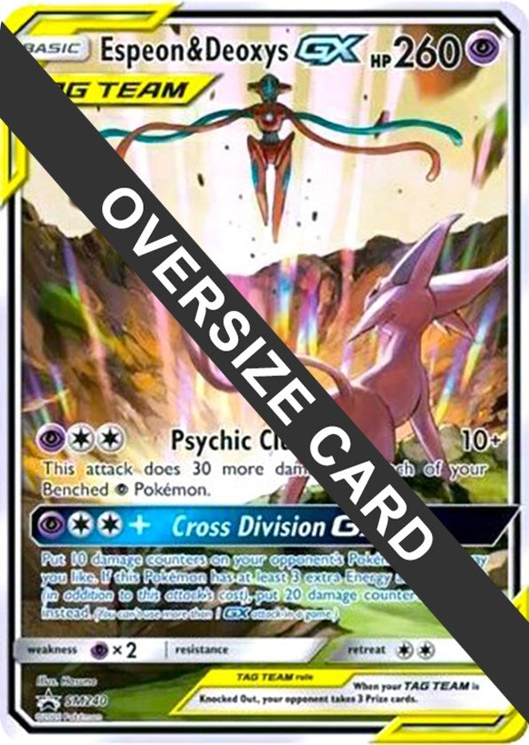 Image for Espeon & Deoxys GX Oversized - SM240 (SM Black Star Promo) (SM240) (PR) - Pokemon