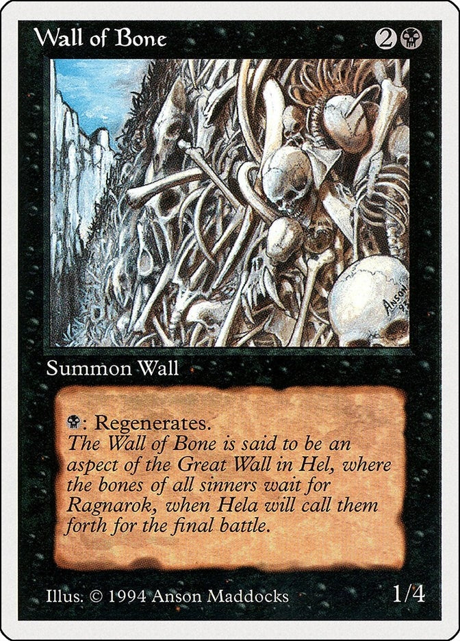 Image for Wall of Bone (134) - Magic: The Gathering