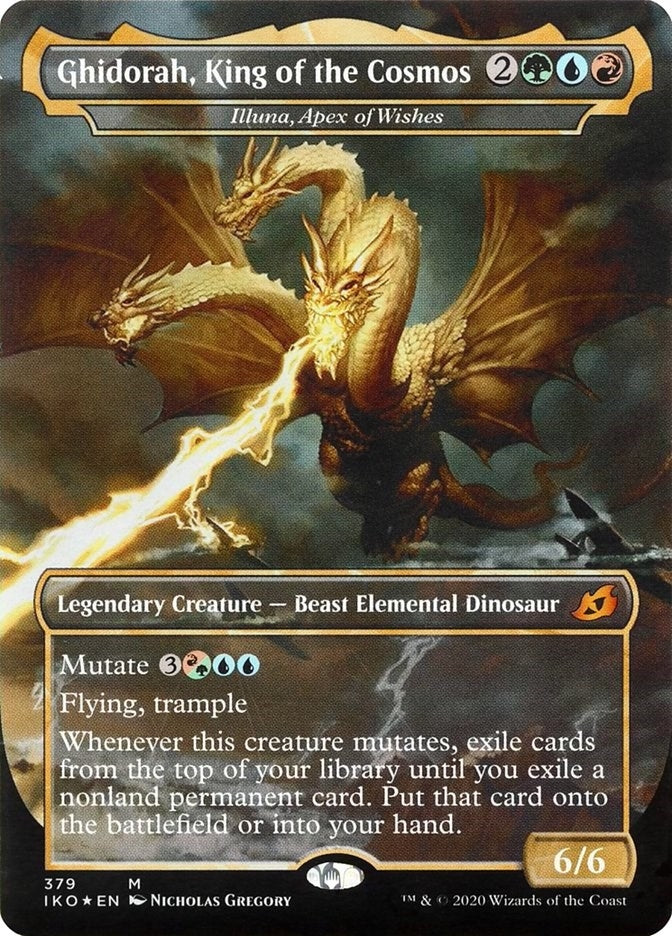 Image for Ghidorah, King of the Cosmos - Illuna, Apex of Wishes (379) - Magic: The Gathering