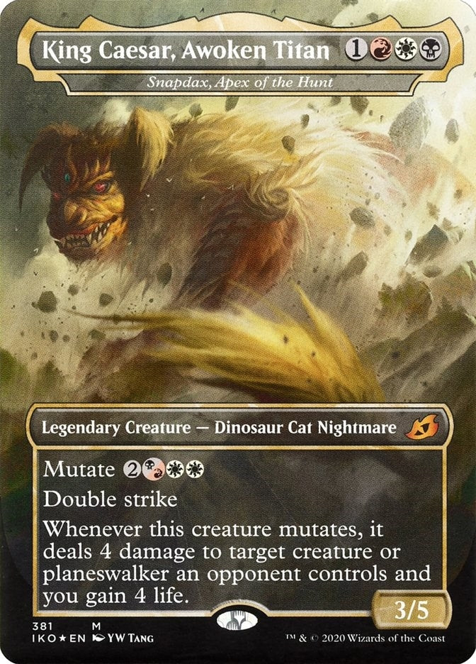 Image for King Caesar, Awoken Titan - Snapdax, Apex of the Hunt (381) - Magic: The Gathering