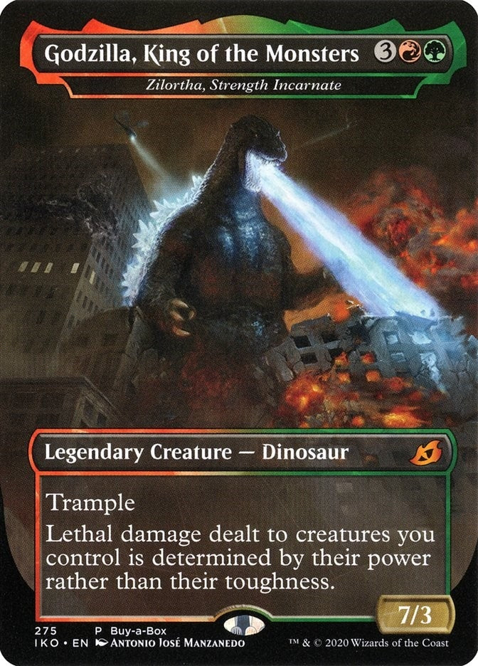 Image for Godzilla, King of the Monsters - Zilortha, Strength Incarnate (275) (BABP) - Magic: The Gathering