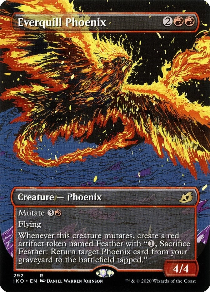 Image for Everquill Phoenix (Showcase) (292) (IKO) - Magic: The Gathering