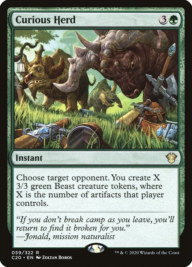 Image for Curious Herd (59) - Magic: The Gathering