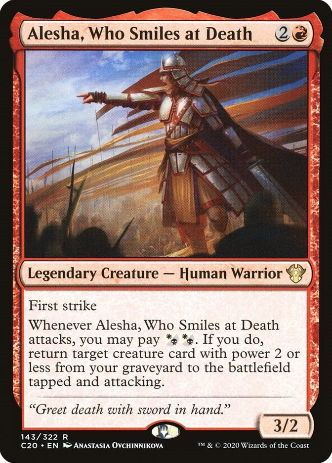 Image for Alesha, Who Smiles at Death (143) (C20) - Magic: The Gathering