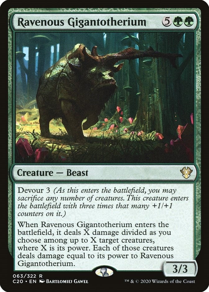 Image for Ravenous Gigantotherium (63) - Magic: The Gathering