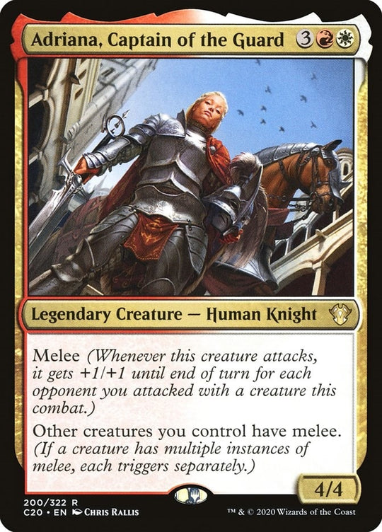 Image for Adriana, Captain of the Guard (200) (C20) - Magic: The Gathering
