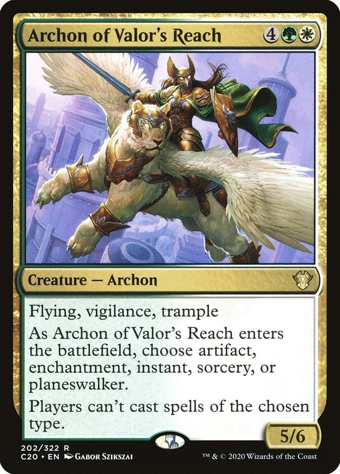 Image for Archon of Valor's Reach (202) (C20) - Magic: The Gathering