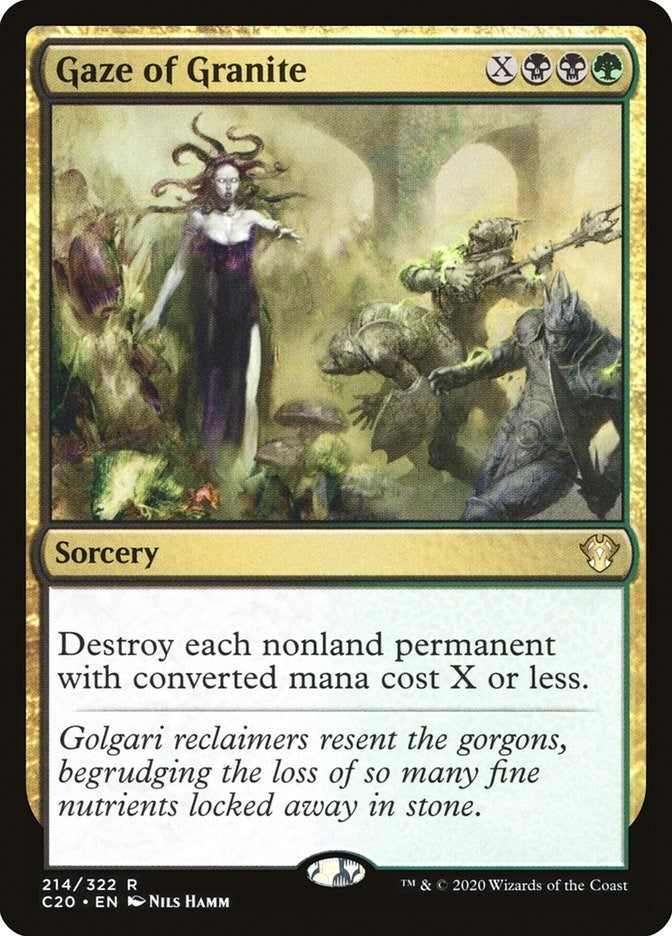 Image for Gaze of Granite (214) - Magic: The Gathering