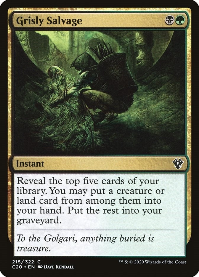Image for Grisly Salvage (215) - Magic: The Gathering