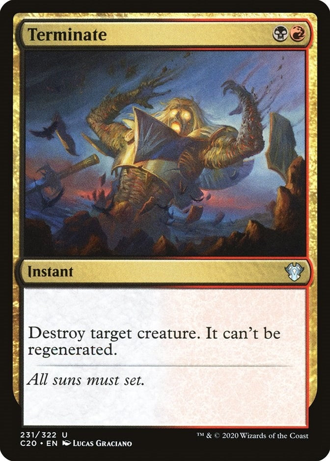 Image for Terminate (231) - Magic: The Gathering
