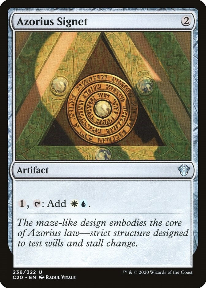 Image for Azorius Signet (238) - Magic: The Gathering