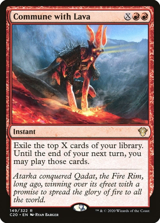 Image for Commune with Lava (149) (C20) - Magic: The Gathering