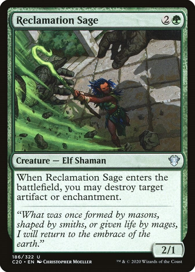 Image for Reclamation Sage (186) - Magic: The Gathering