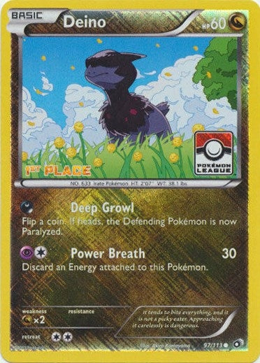 Image for Deino - 97/113 (Pokemon League) [1st Place] (097/113) (PR) - Pokemon