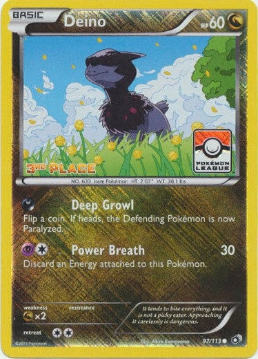 Image for Deino - 97/113 (Pokemon League) [3rd Place] (097/113) (PR) - Pokemon