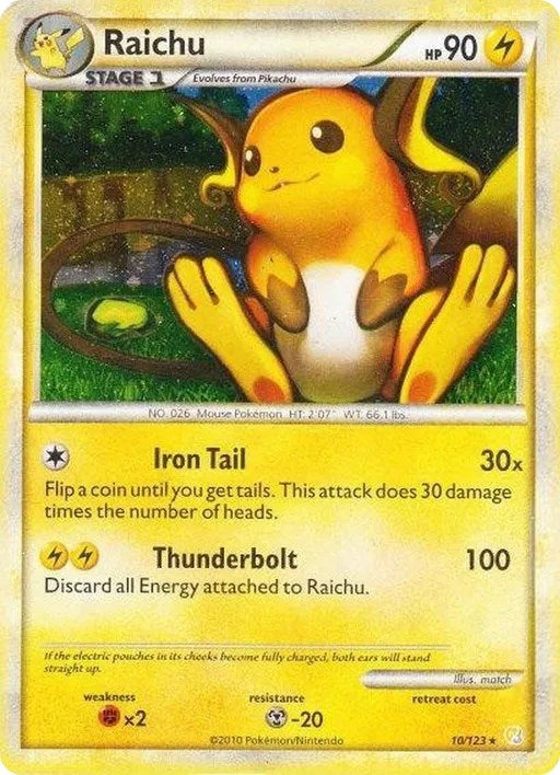 Image for Raichu - 10/123 (Cracked Ice Holo) (010/123) (PR) - Pokemon