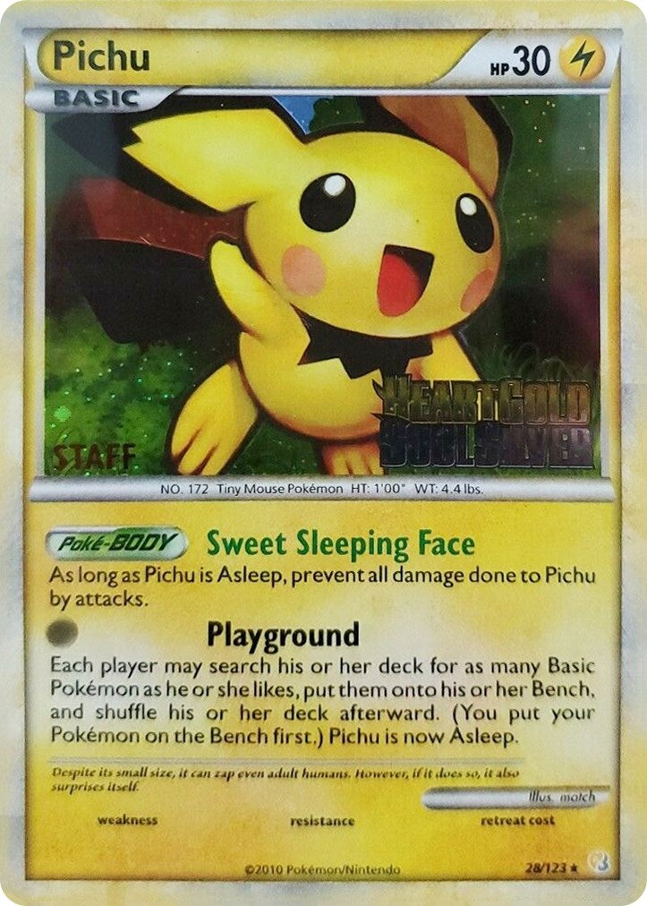 Image for Pichu - 28/123 (Prerelease) [Staff] (28/123) (PR) - Pokemon