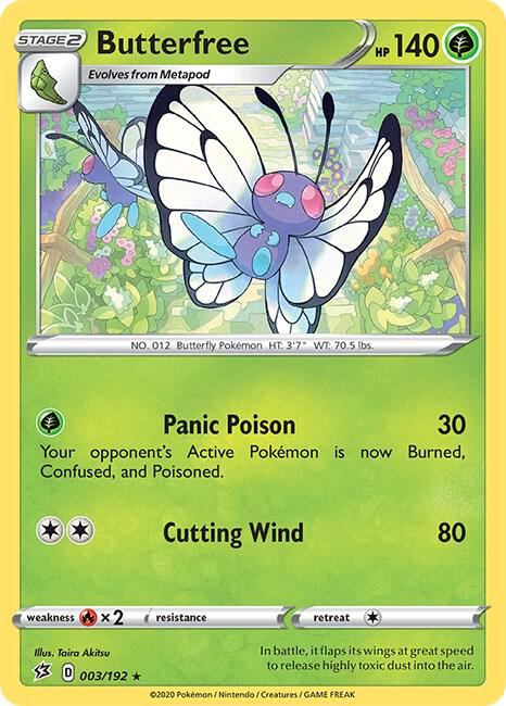 Image for Butterfree (003/192) (SWSH02) - Pokemon