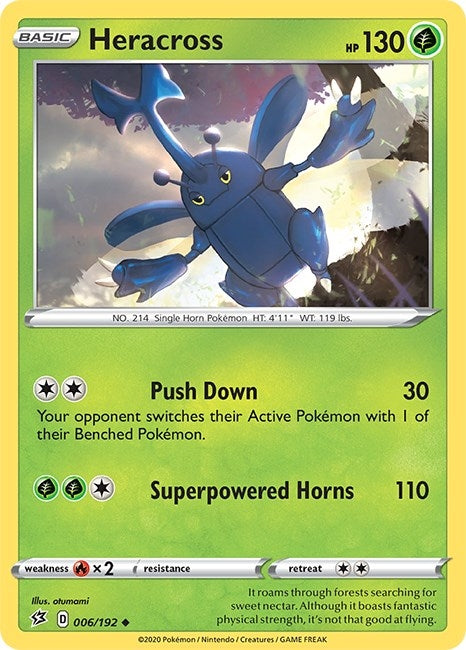 Image for Heracross (006/192) (SWSH02) - Pokemon