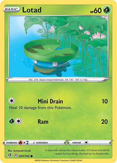 Image for Lotad (007/192) (SWSH02) - Pokemon