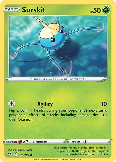 Image for Surskit (010/192) (SWSH02) - Pokemon