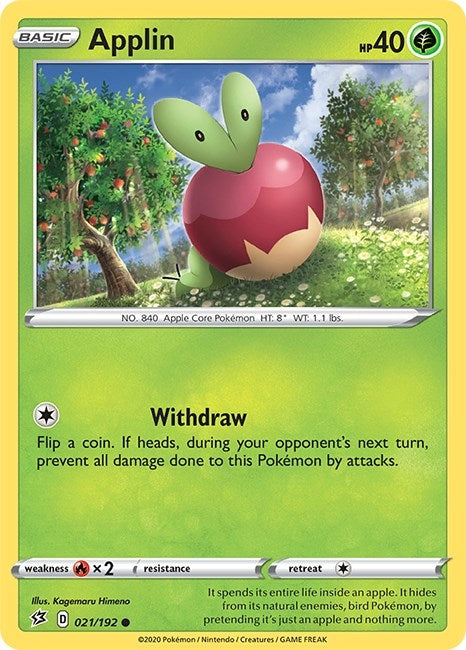 Image for Applin (21) (021/192) (SWSH02) - Pokemon