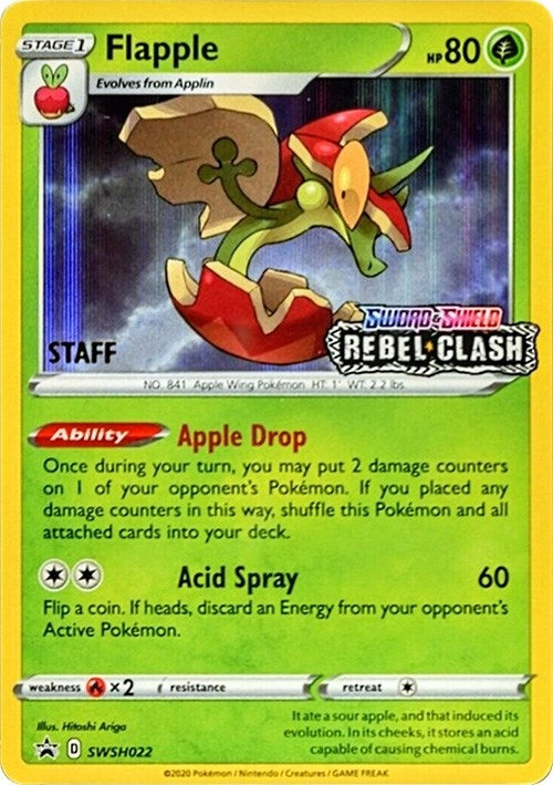 Image for Flapple - SWSH022 (Prerelease) [Staff] (SWSH022) (SWSD) - Pokemon