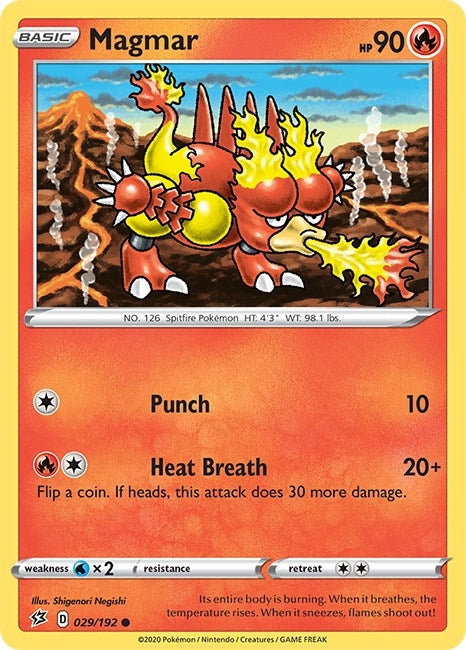 Image for Magmar (029/192) (SWSH02) - Pokemon