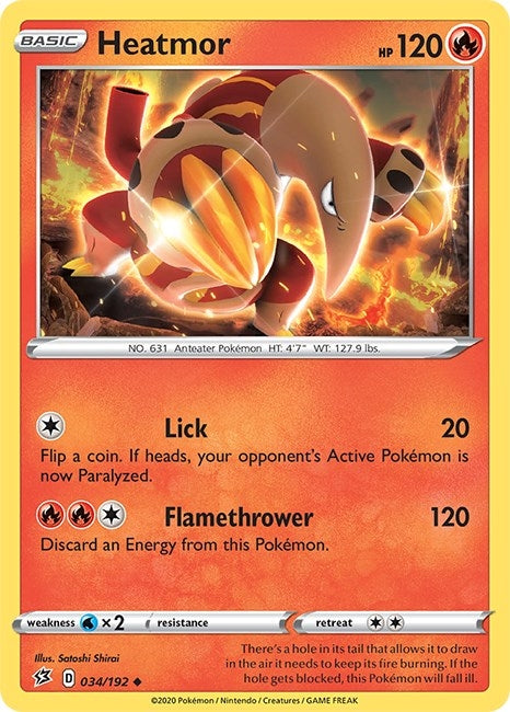 Image for Heatmor (034/192) (SWSH02) - Pokemon