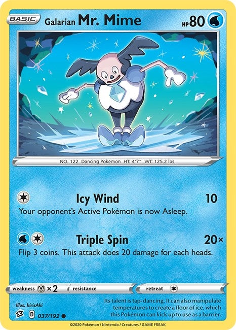 Image for Galarian Mr. Mime (037/192) (SWSH02) - Pokemon